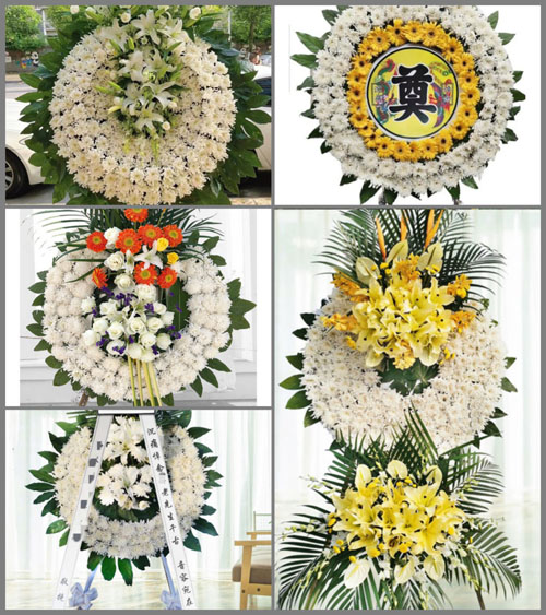山西晋中灵石县翠峰镇河洲村花圈速递